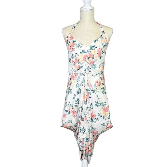 Anthropologie Paper Crown x Rifle Paper Co Halter Midi Dress Small - Picture 5 of 15